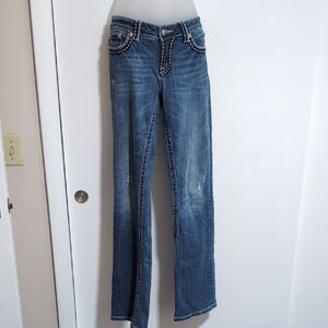 Miss Me Mek Distressed Bootcut Jeans